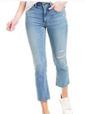 Sam Edelman Distressed Light Blue Cropped Jeans size 31